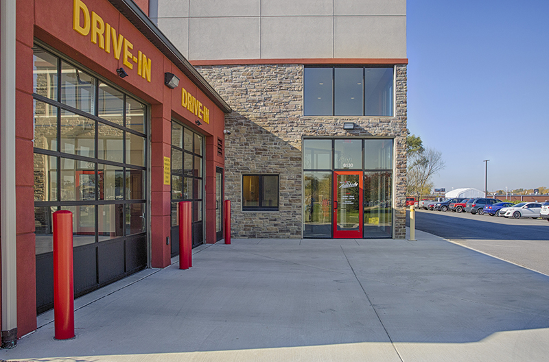 Post Frame Auto Body Shop Merrillville, Indiana FBi Buildings